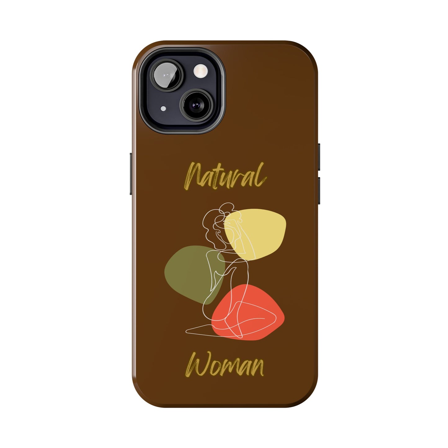 Natural Woman Colorful Pose (WL)Tough Phone Cases BROWN