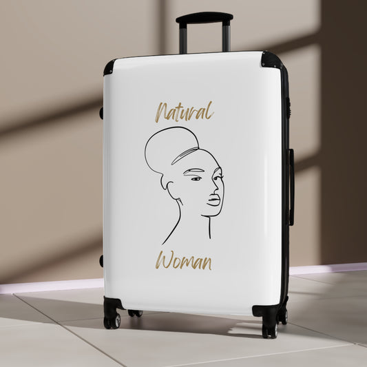 Natural Woman Hair Up (BL) Suitcase WHITE