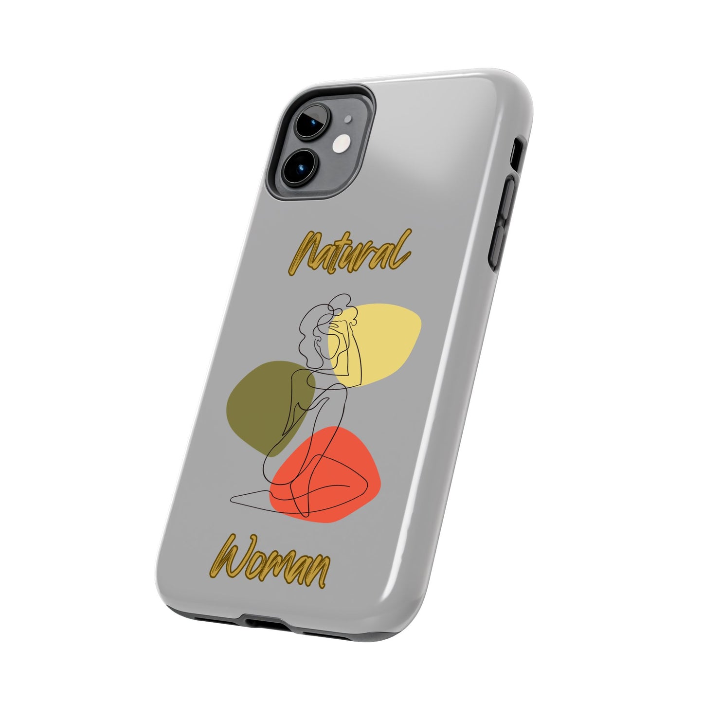Natural Woman Colorful Pose (BL)Tough Phone Cases LIGHT GREY