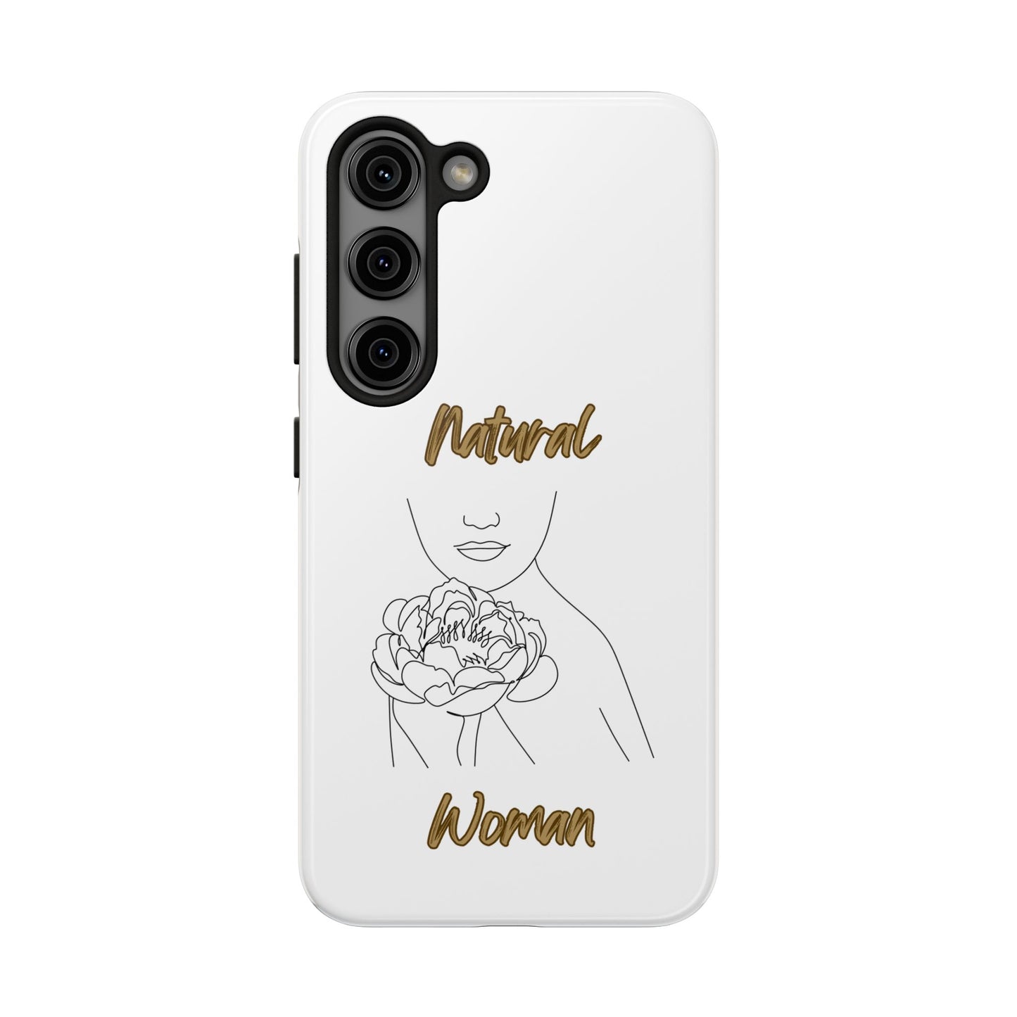 Natural Woman Kissed Flower (BL)Tough Phone Cases WHITE