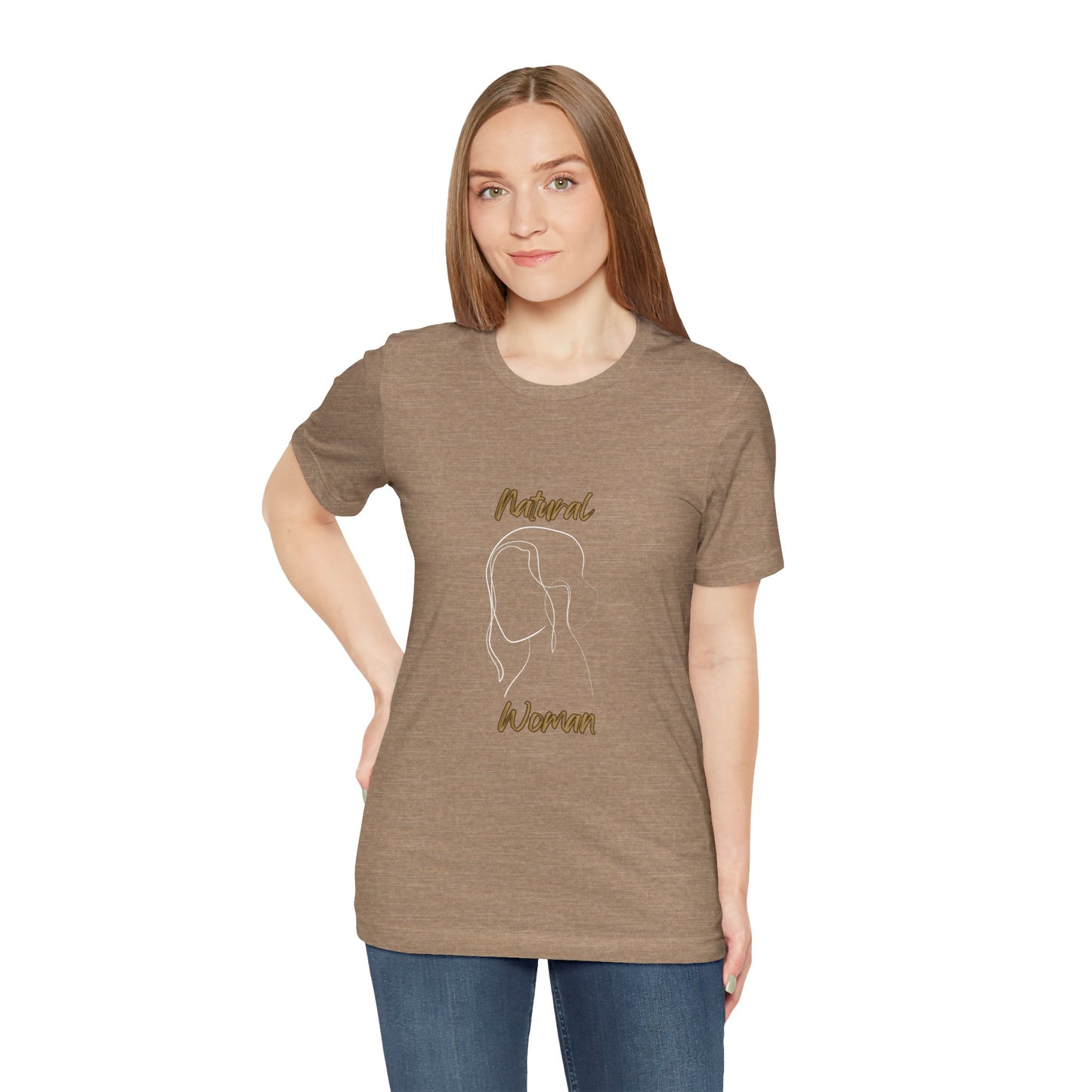 Natural Woman Hanging Hair (WL) Short Sleeve T-Shirt