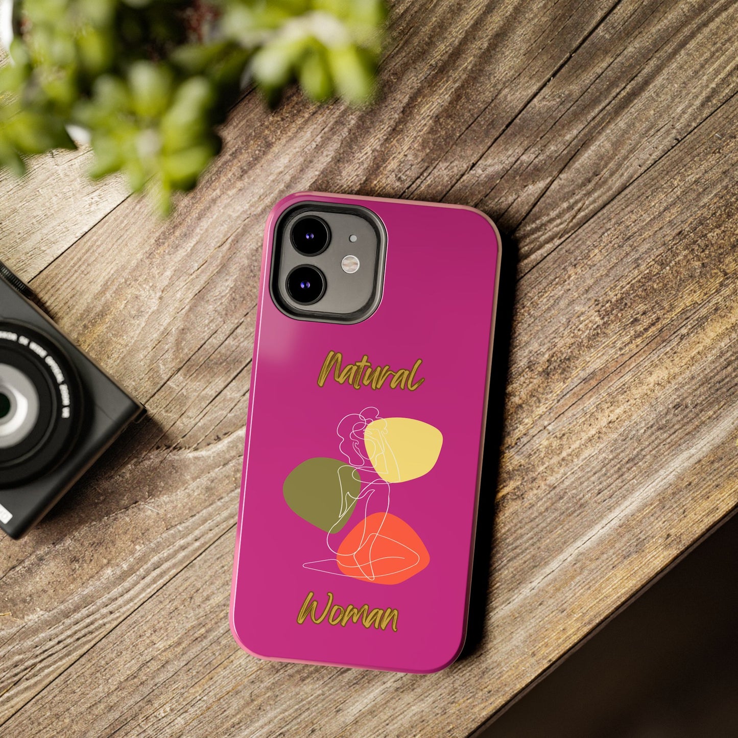 Natural Woman Colorful Pose (WL)Tough Phone Cases PINK