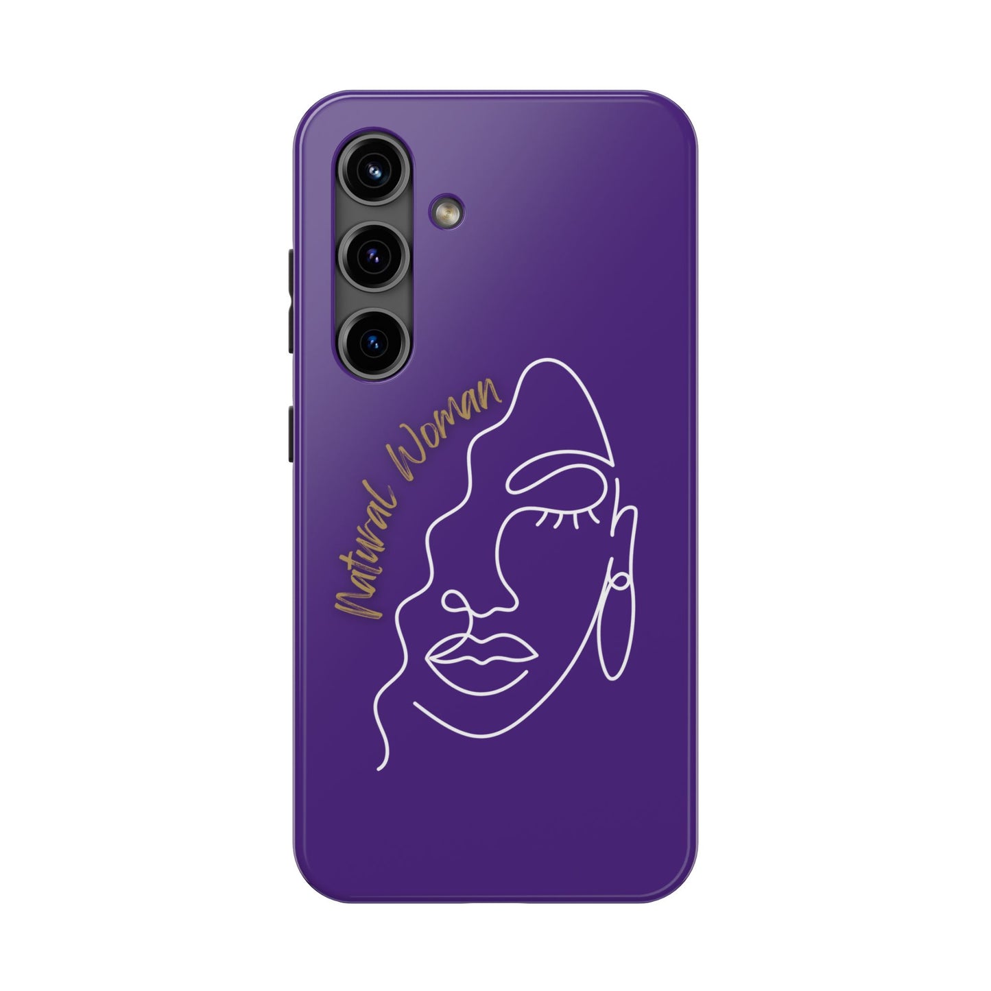 Natural Woman Half Face (WL)Tough Phone Case PURPLE