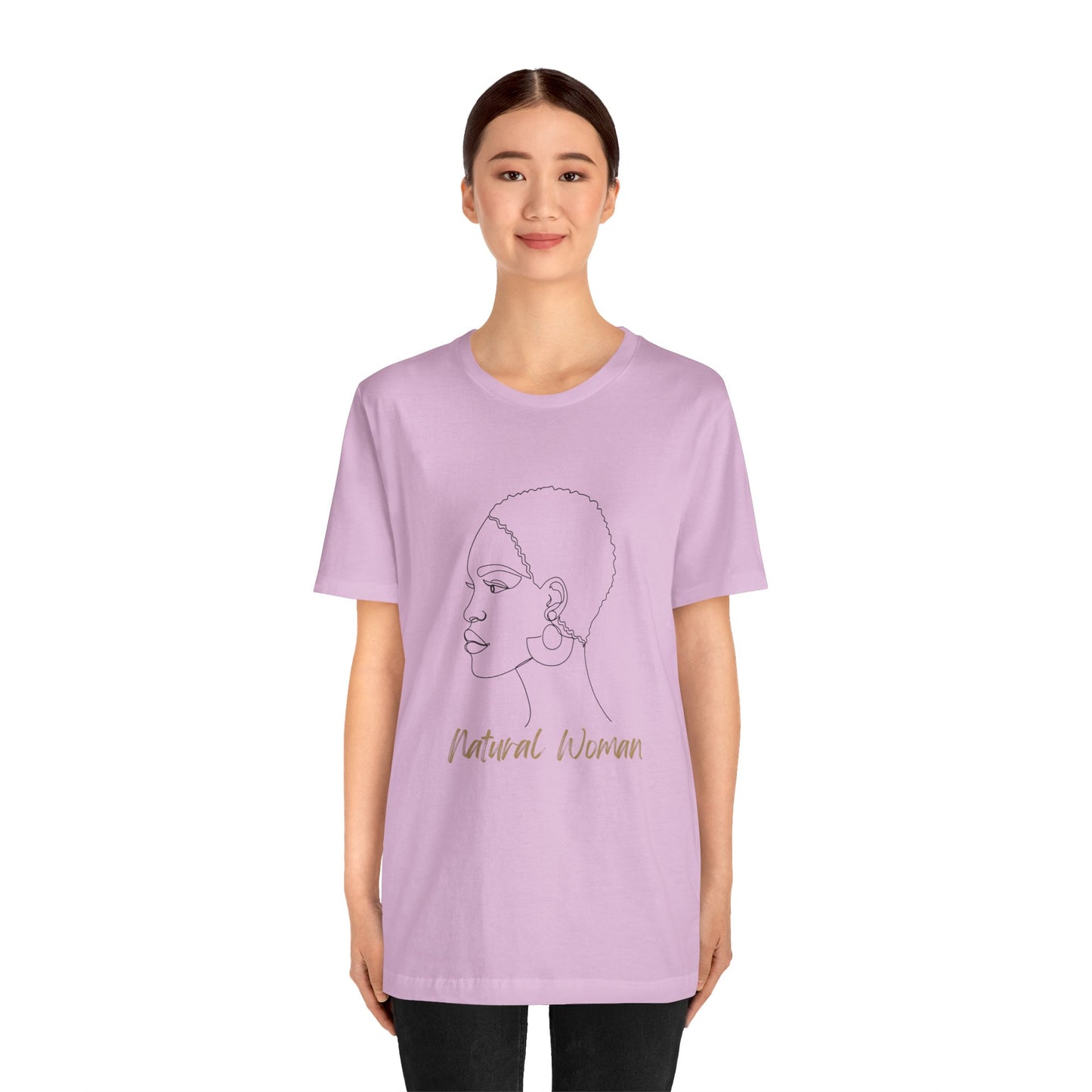 NATURAL WOMAN Finger Waves (BL) Short Sleeve T-Shirt