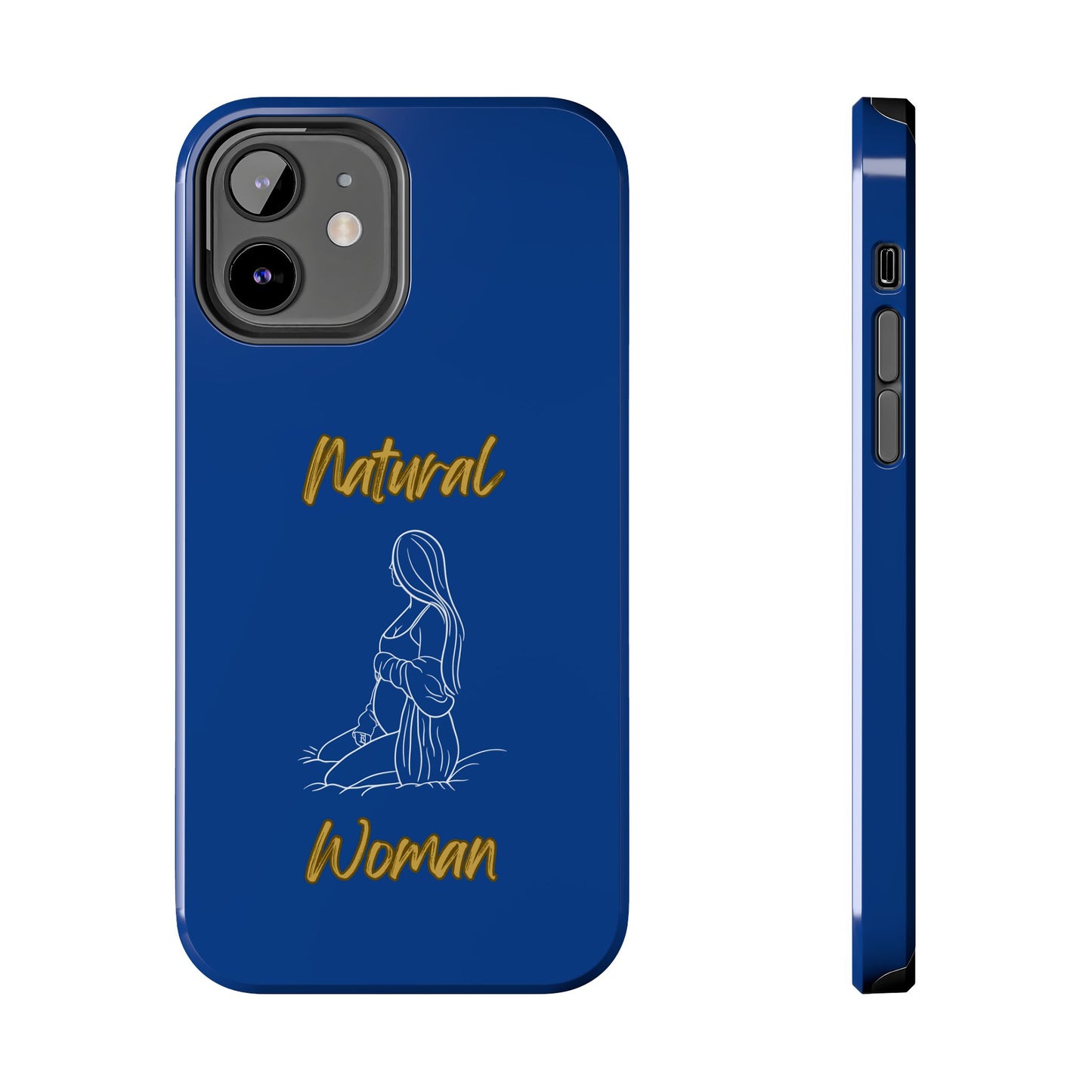 Natural Woman Expecting (WL)Tough Phone Cases DARK BLUE