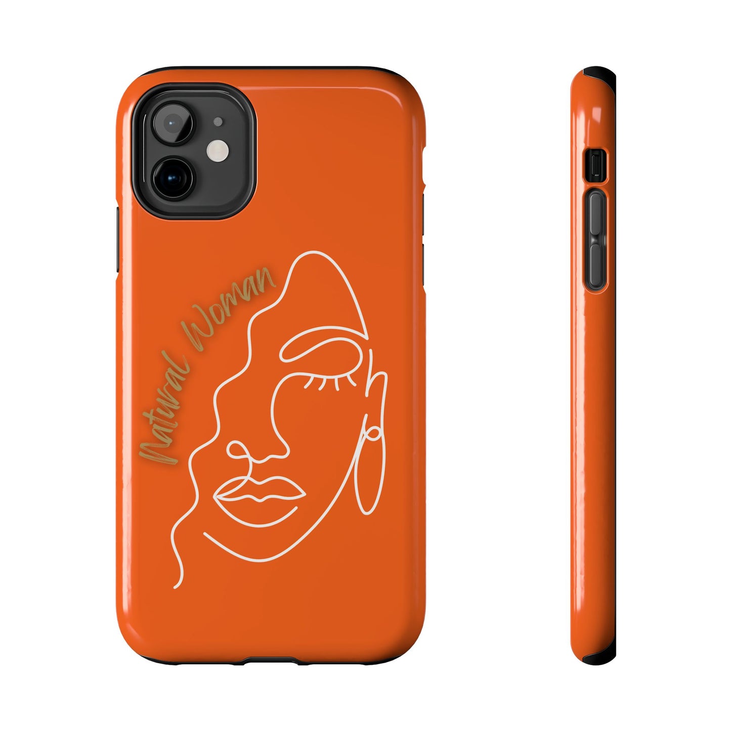 Natural Woman Half Face (WL)Tough Phone Case ORANGE