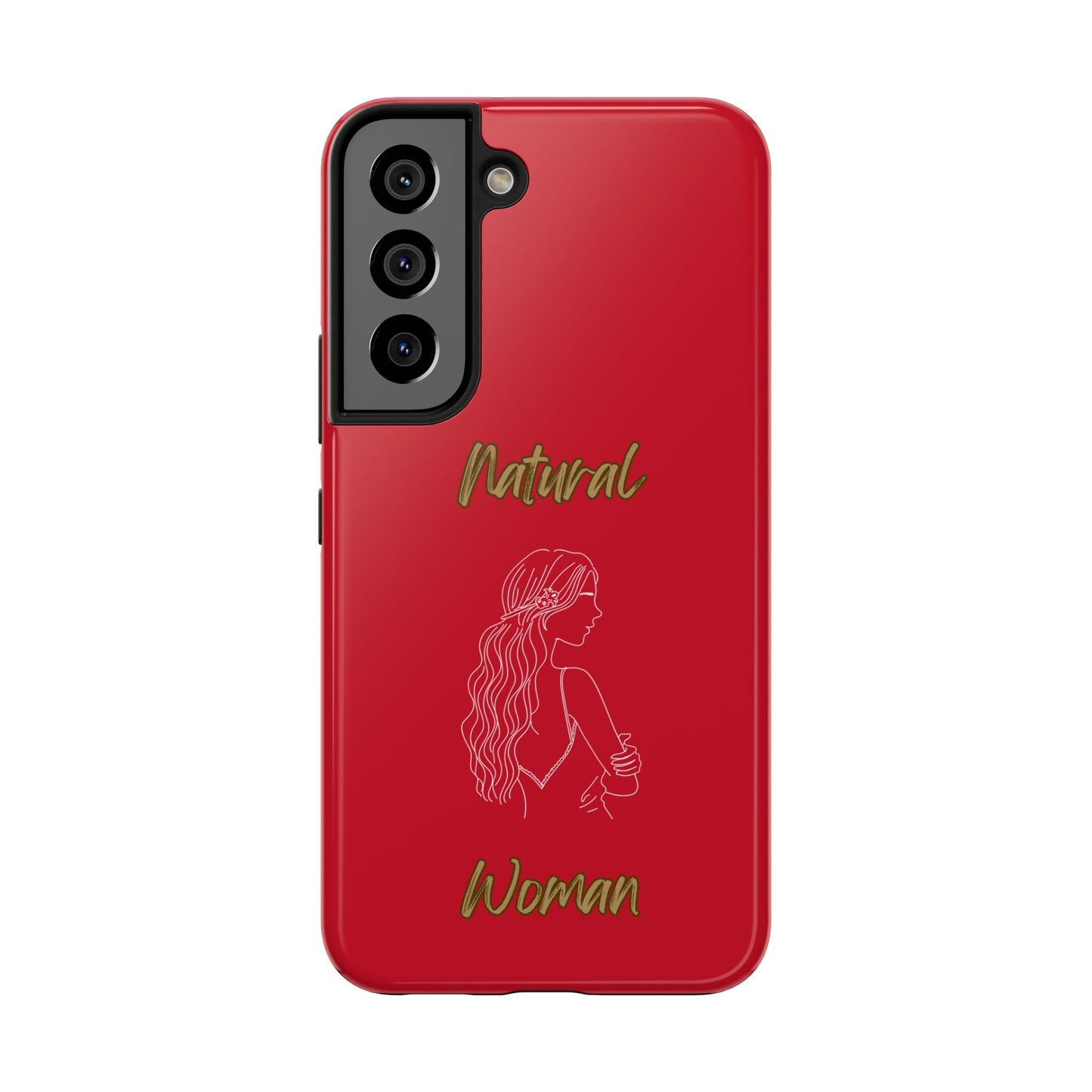 Natural Woman Young Woman (WL)Tough Phone Cases DARK RED