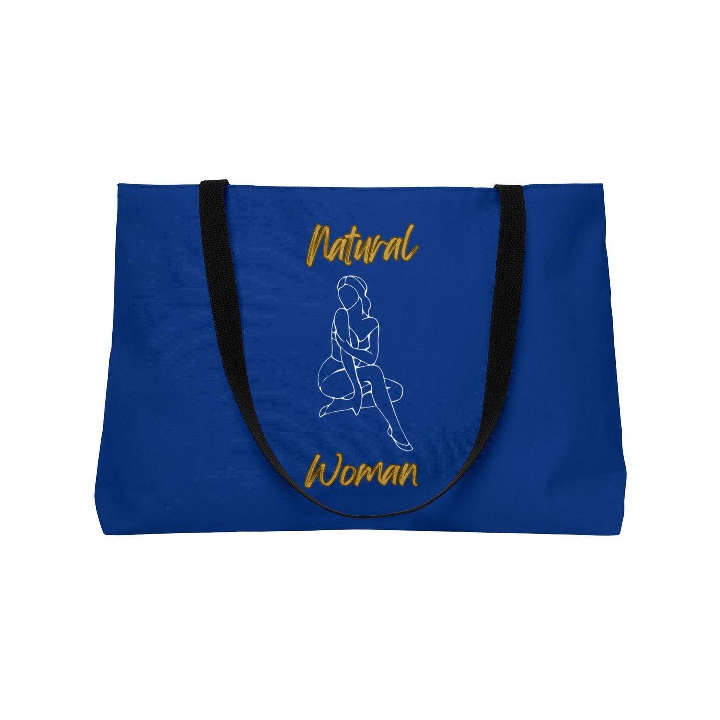 Natural Woman Shoulder Action (WL) Weekender Tote Bag DARK BLUE