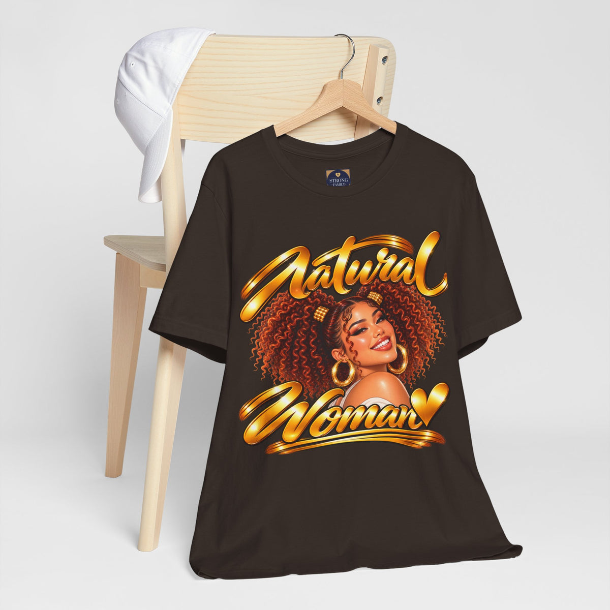 Natural Woman Twin Puffs Graphic Tee – Auburn Edition | Strong Family