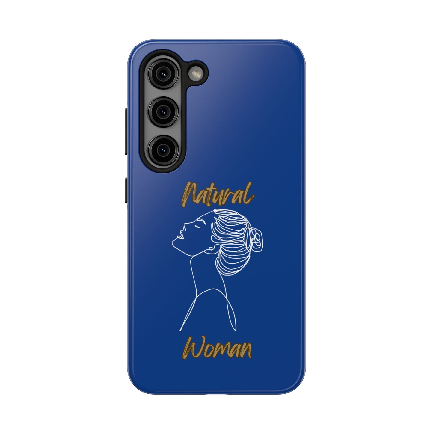 Natural Woman Wet Bun (WL) Tough Phone Cases DARK BLUE