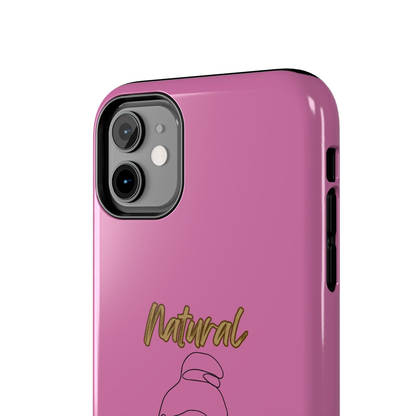 Natural Woman Sassy Bun (BL) Tough Phone Cases LIGHT PINK