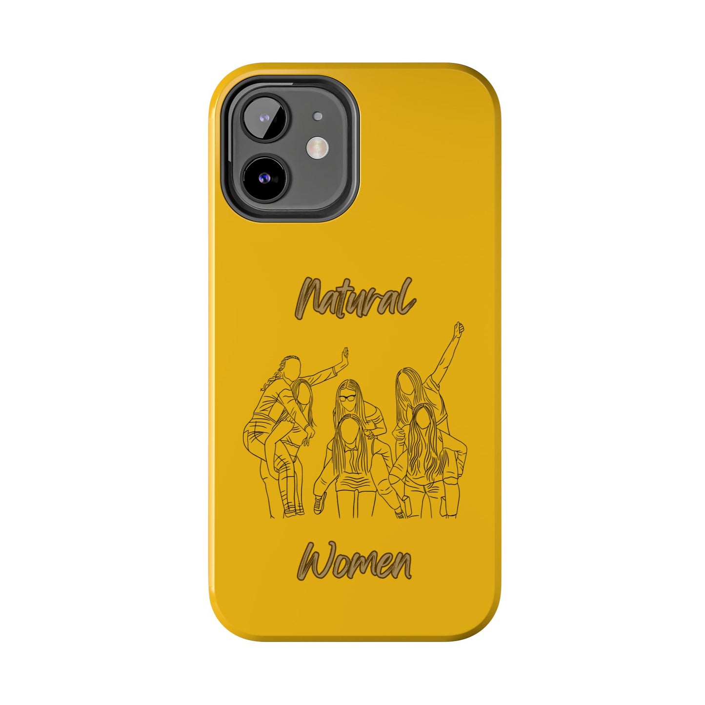 Natural Woman Piggy Back (BL)Tough Phone Cases YELLOW