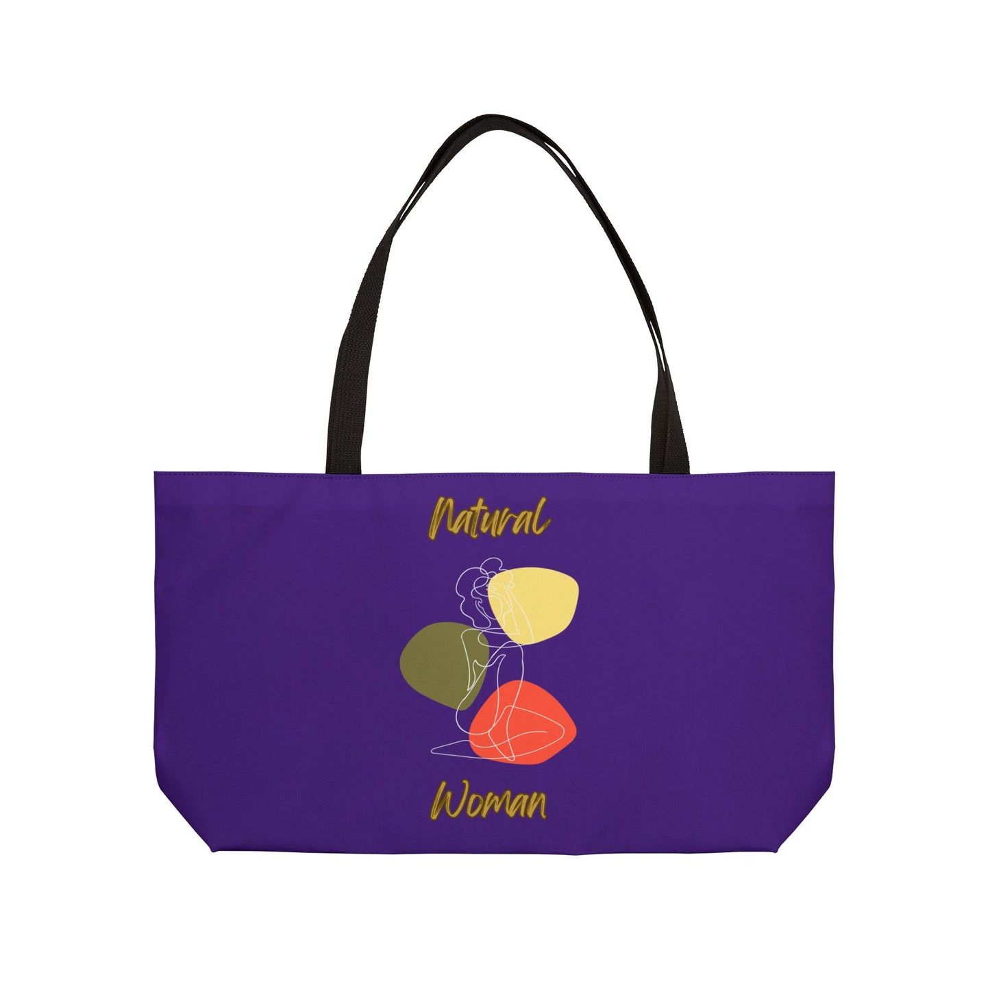 Natural Woman Colorful Pose (WL) Weekender Tote Bag PURPLE