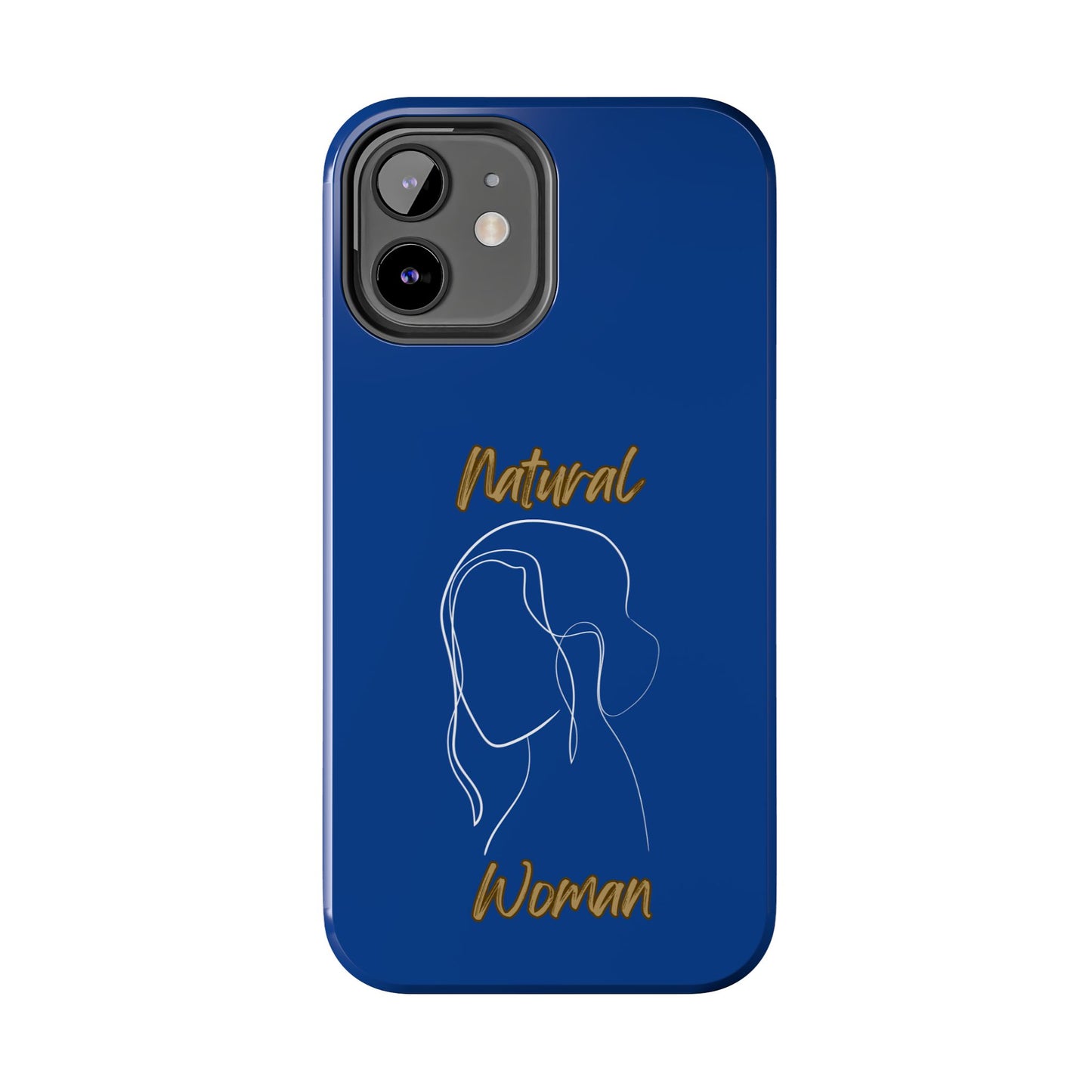 Natural Woman Hanging Hair (WL) Tough Phone Cases DARK BLUE