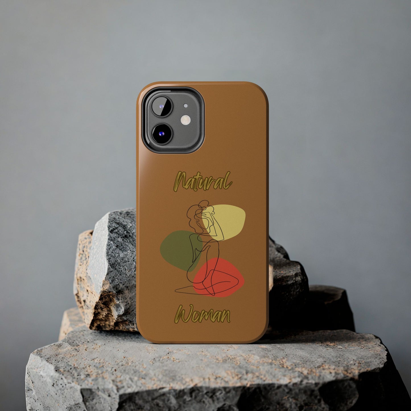 Natural Woman Colorful Pose (BL)Tough Phone Cases LIGHT BROWN