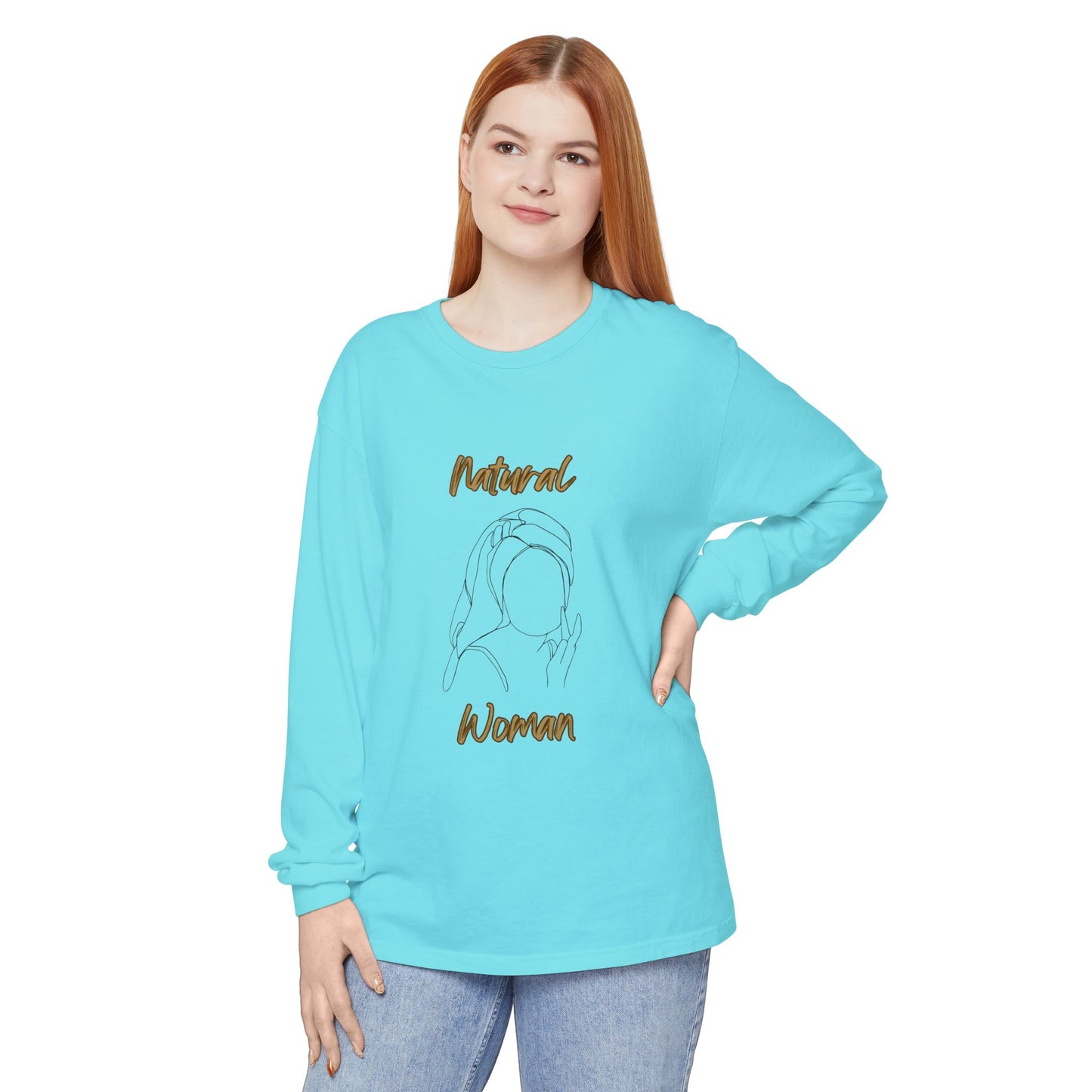 Natural Woman Towel Wrapped (BL) Long Sleeve T-Shirt