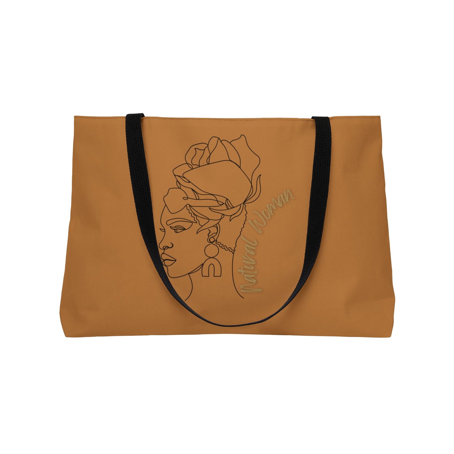 Natural Woman Flower Wrap (BL) Weekender Tote Bag LIGHT BROWN