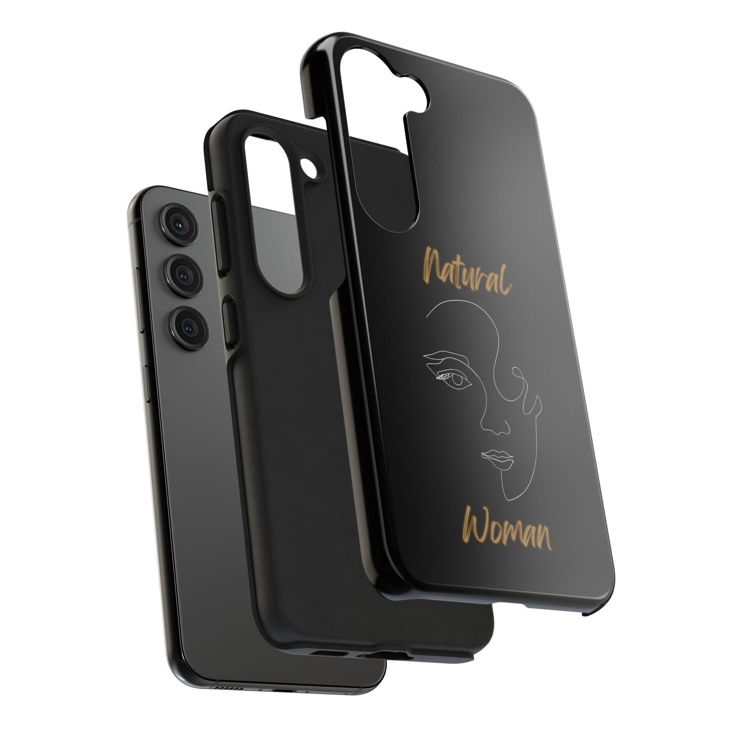 Natural Woman Looking (WL) Tough Phone Cases BLACK