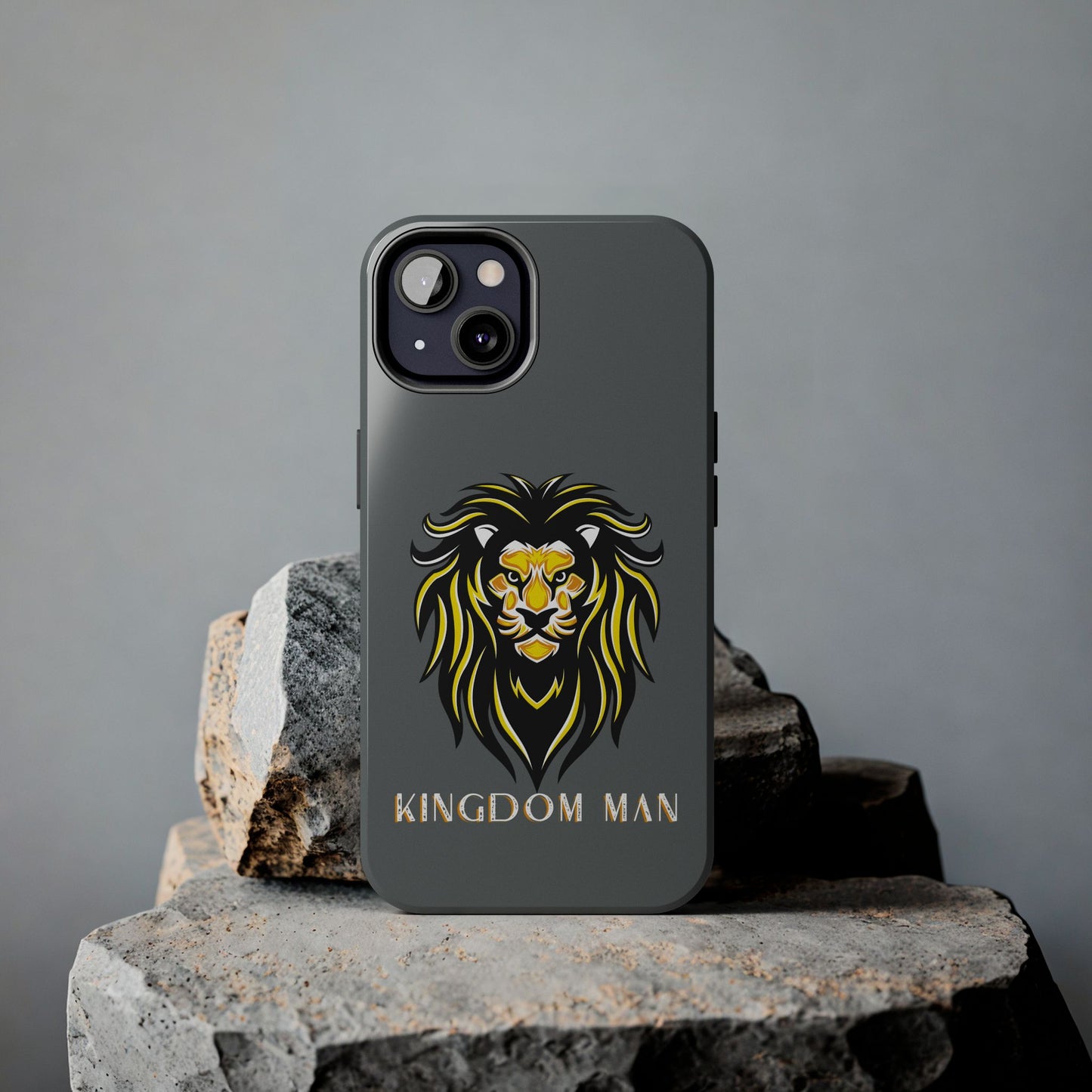 Kingdom Man (White-Gold Label) Tough Phone Case DARK GREY