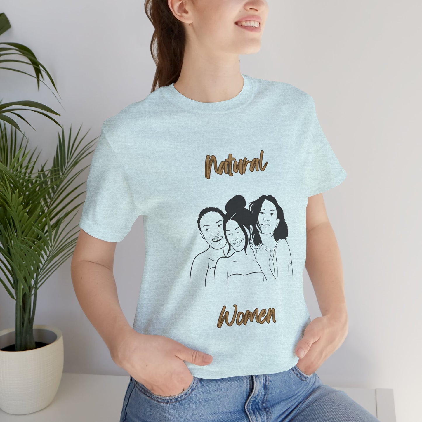 Natural Woman Laughing Friends (BL) Short Sleeve T-Shirt