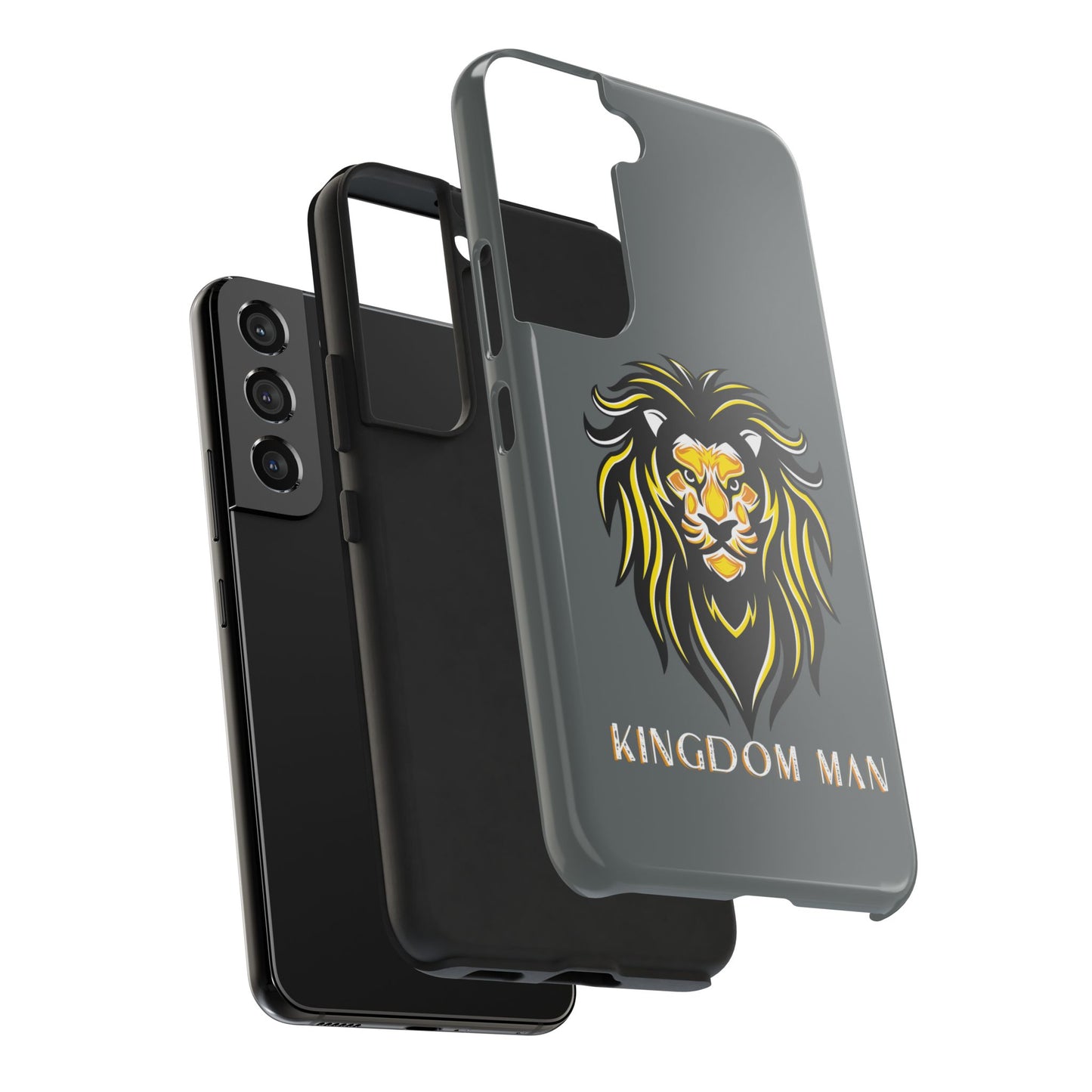 Kingdom Man (White-Gold Label) Tough Phone Case DARK GREY