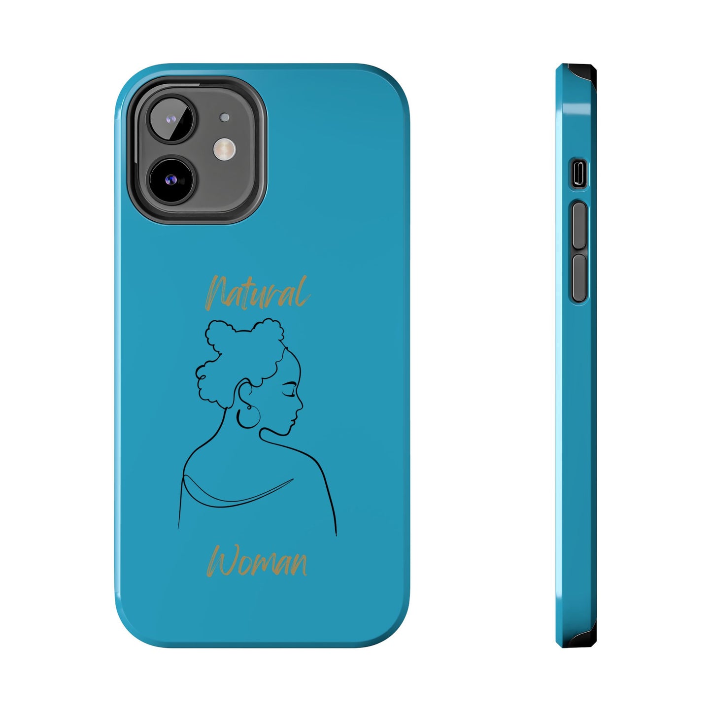 Natural Woman Twists (BL) Tough Phone Cases TURQUOISE