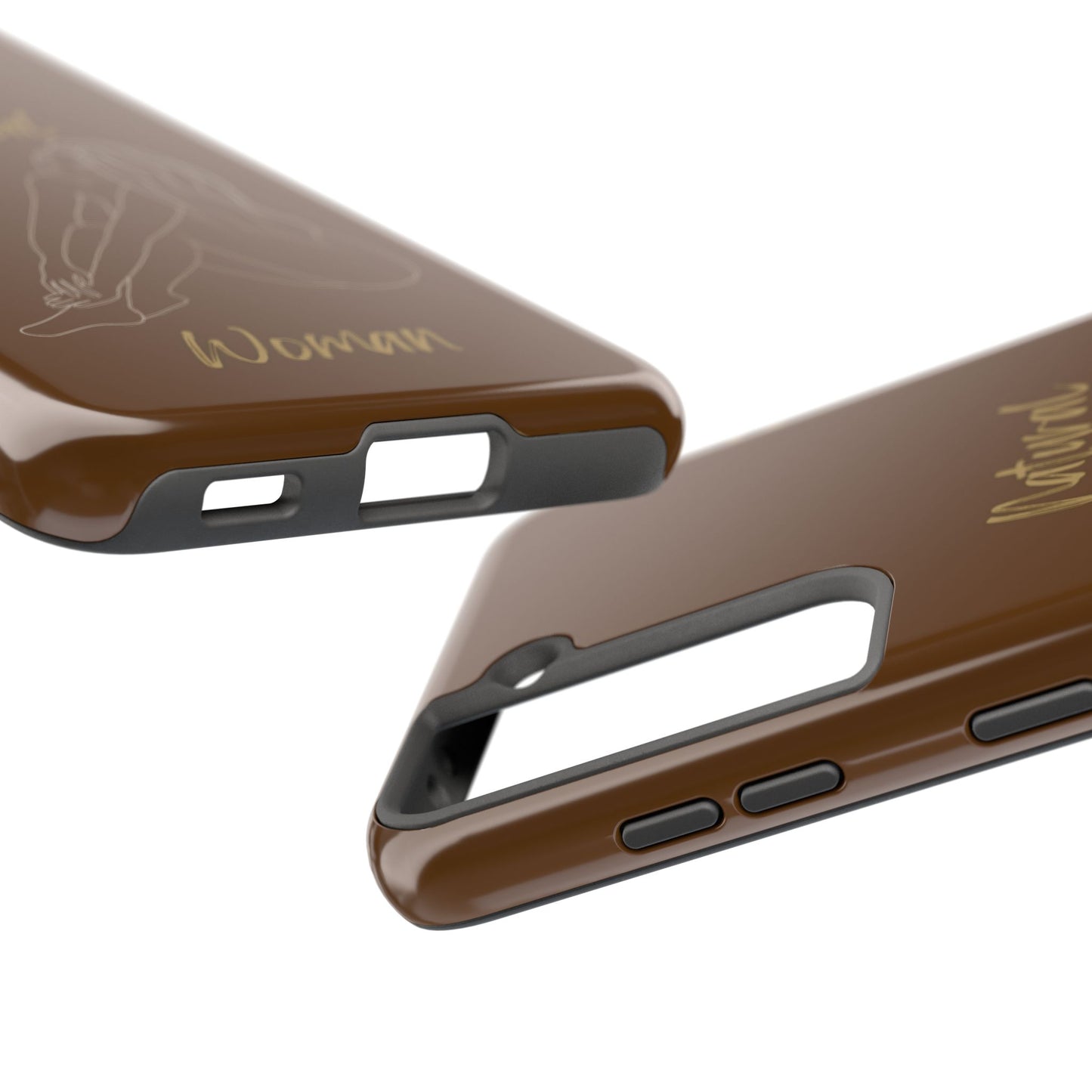 Natural Woman Beauty (WL) Tough Phone Cases BROWN