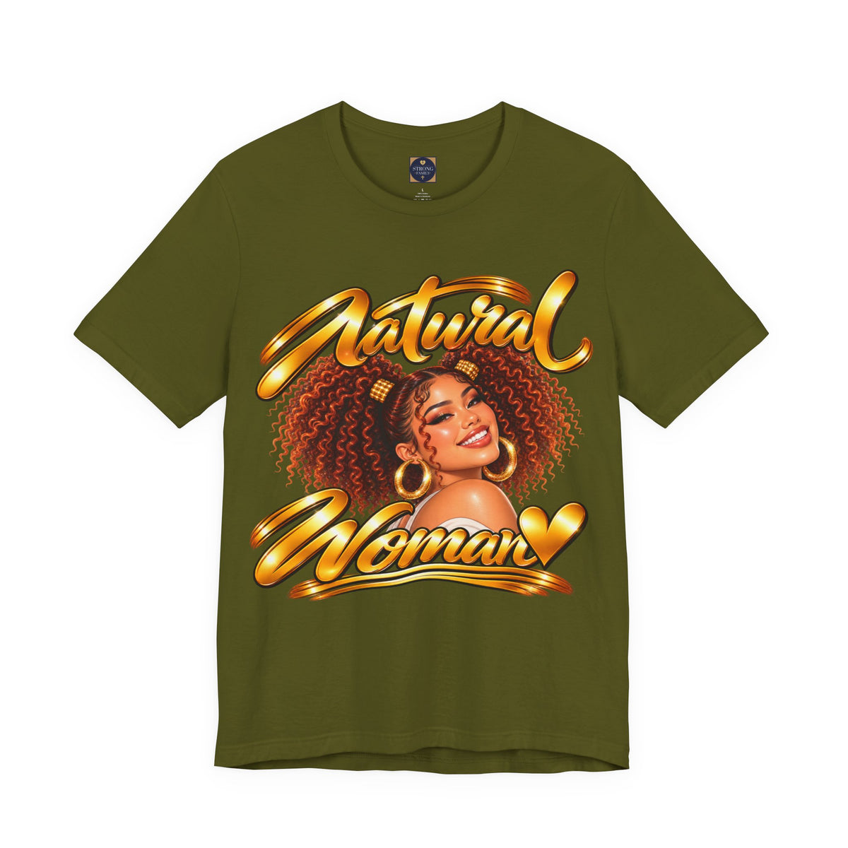 Natural Woman Twin Puffs Graphic Tee – Auburn Edition | Strong Family