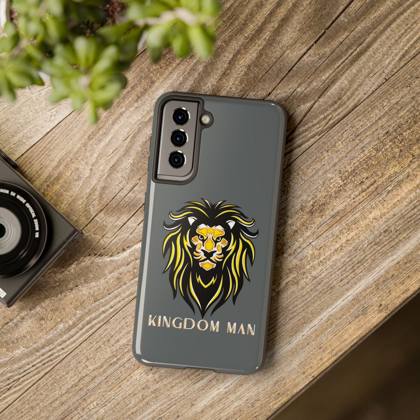 Kingdom Man (White-Gold Label) Tough Phone Case DARK GREY