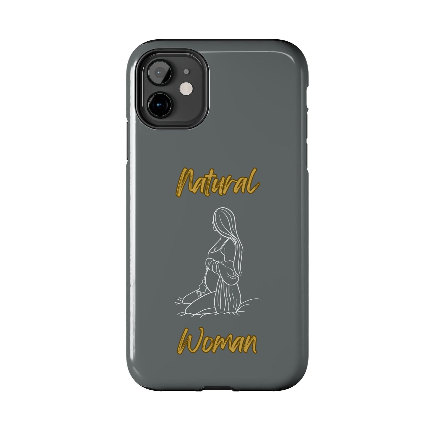 Natural Woman Expecting (WL)Tough Phone Cases DARK GREY