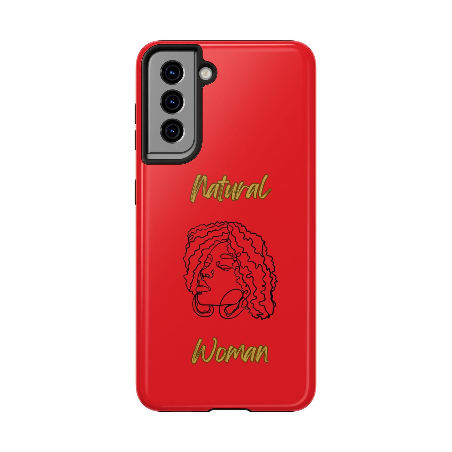 Natural Woman Naturally Me (BL)Tough Phone Cases RED