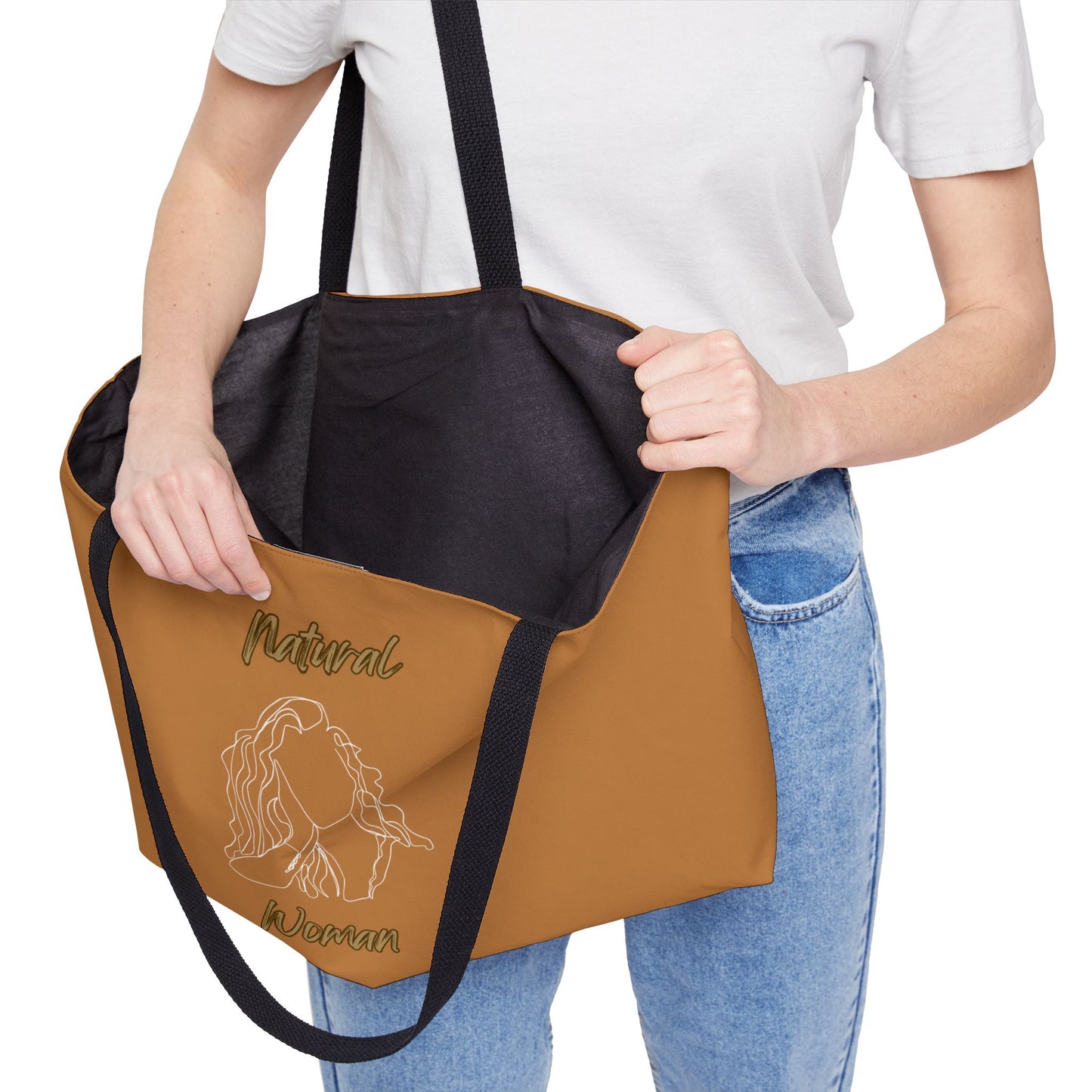 Natural Woman Relaxed (WL) Weekender Tote Bag LIGHT BROWN