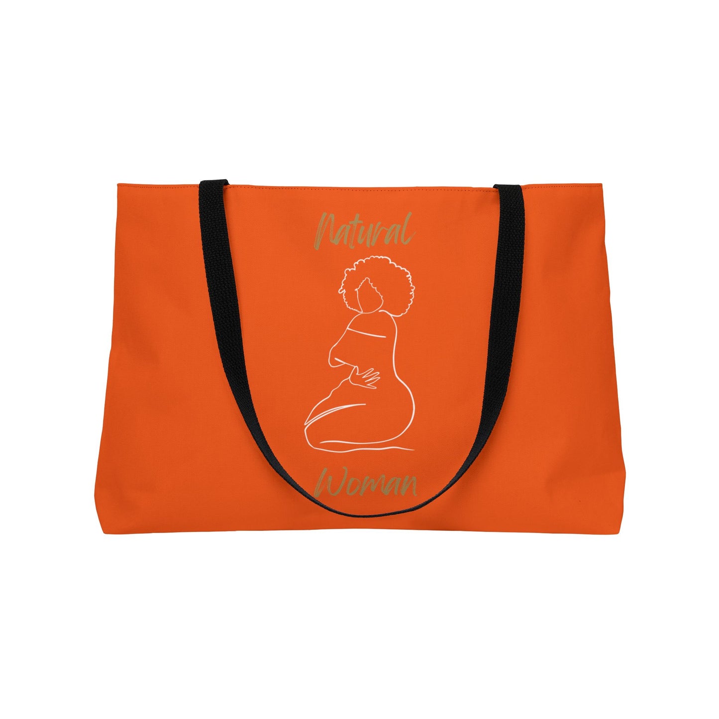 Natural Woman Hug (WL) Weekender Tote Bag ORANGE