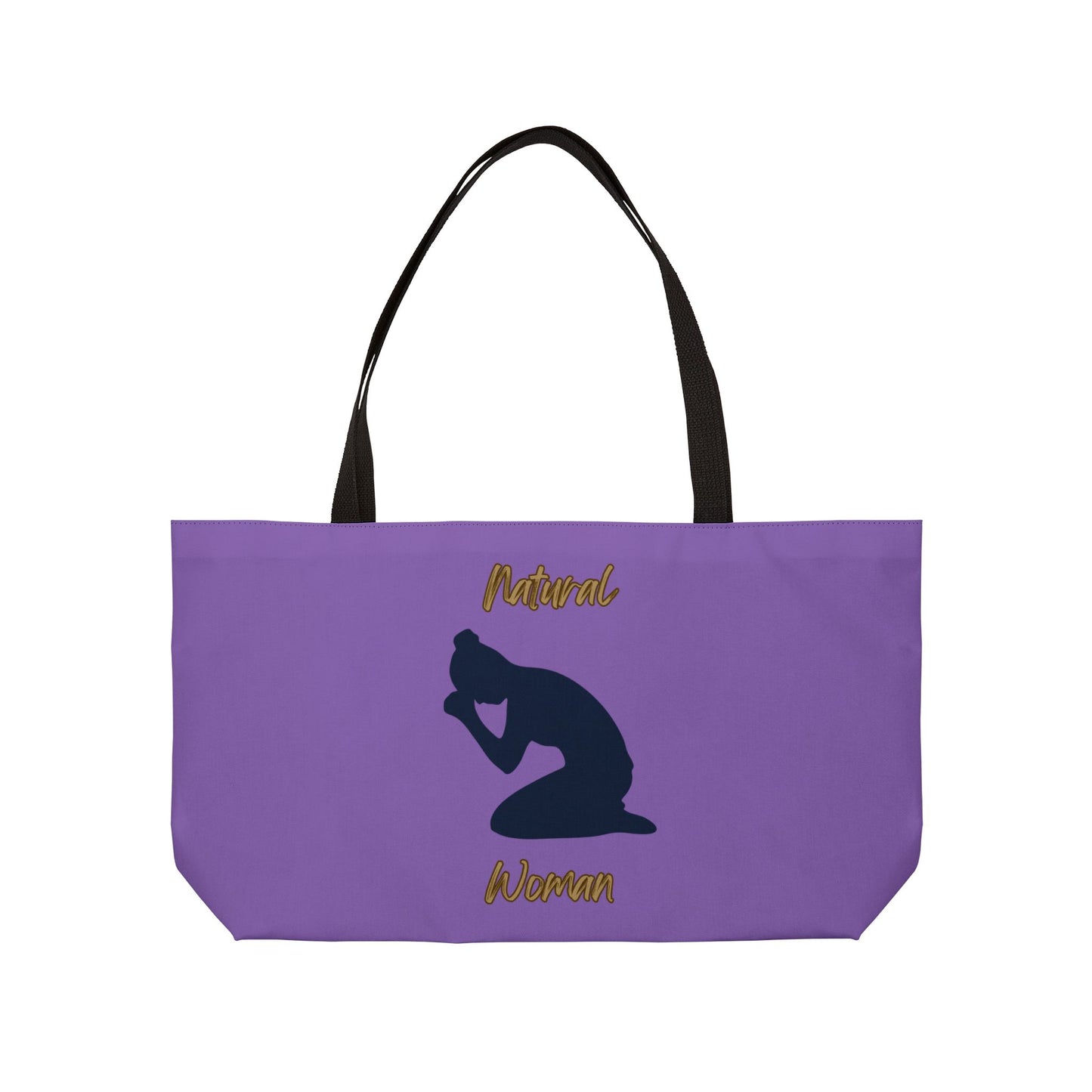 Natural Woman Pray (BL) Weekender Tote Bag LIGHT PURPLE