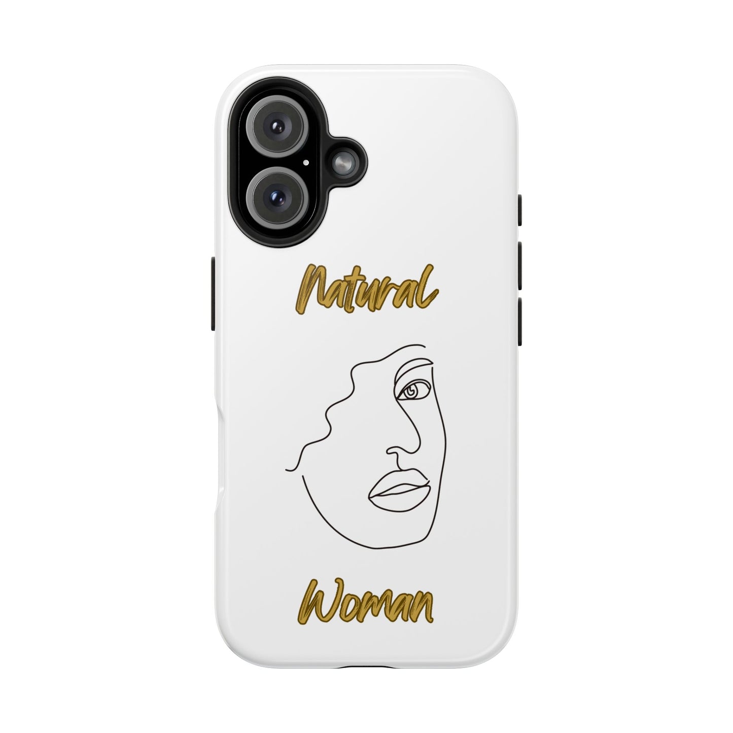 Natural Woman Peekaboo (BL)Tough Phone Cases WHITE