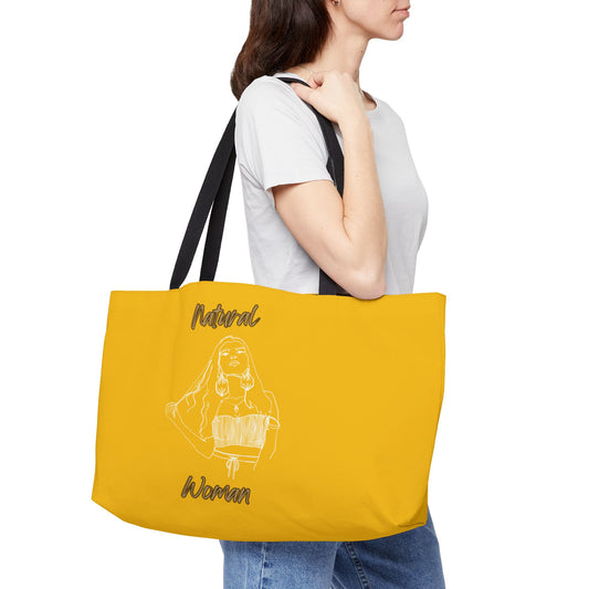 Natural Woman Thinking (WL) Weekender Tote Bag YELLOW