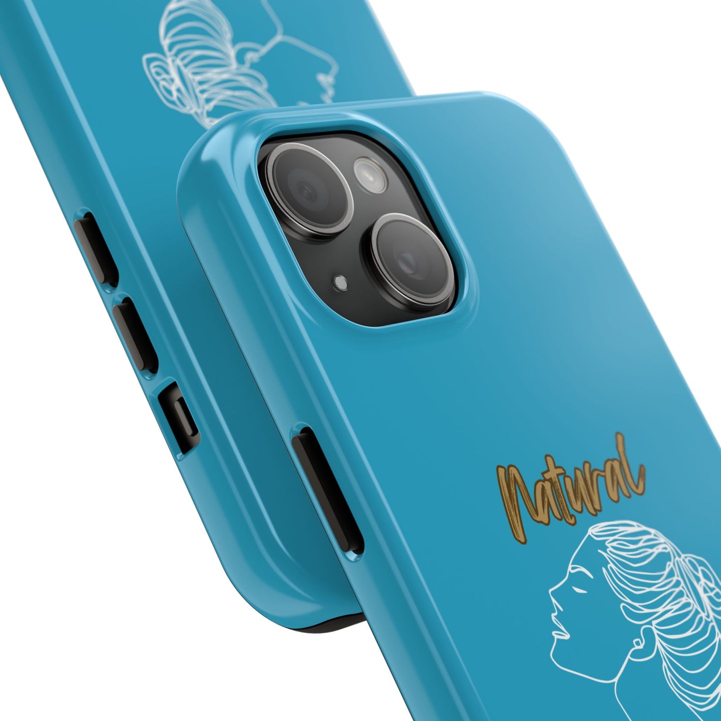 Natural Woman Wet Bun (WL) Tough Phone Cases TURQUOISE