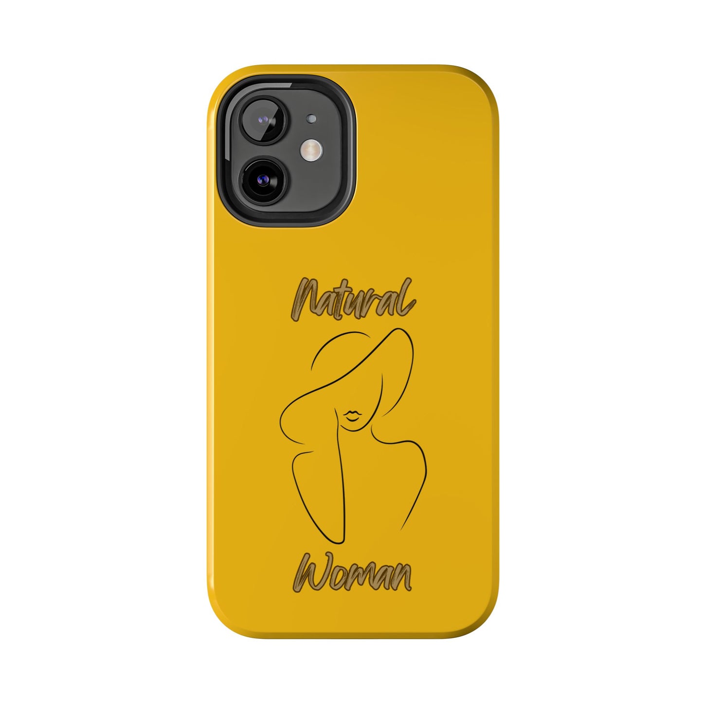 Natural Woman Sun Hat (BL) Tough Phone Cases YELLOW