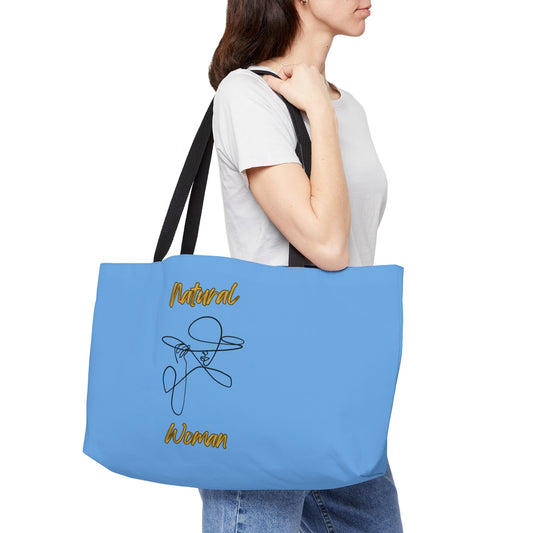Natural Woman An Original (BL) Weekender Tote Bag LIGHT BLUE