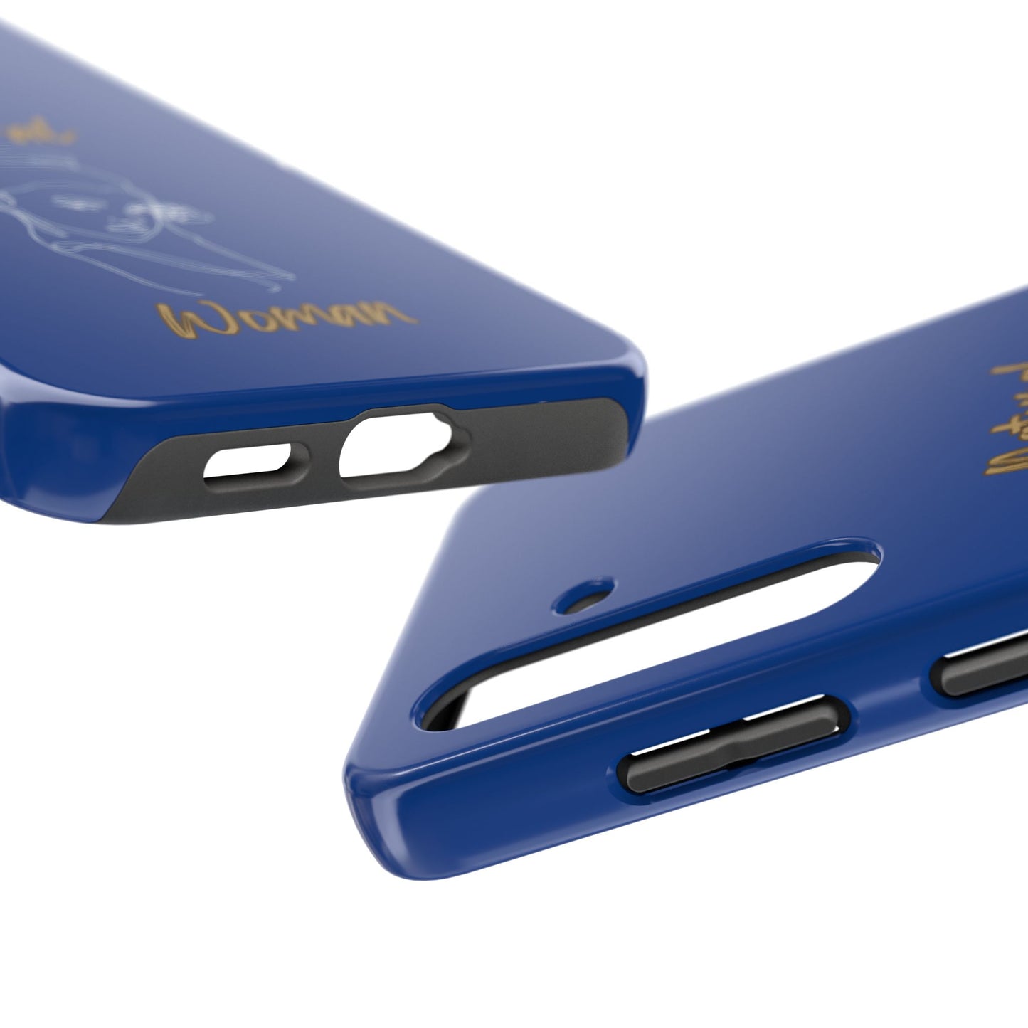 Natural Woman Sassy Bun (WL) Tough Phone Cases DARK BLUE