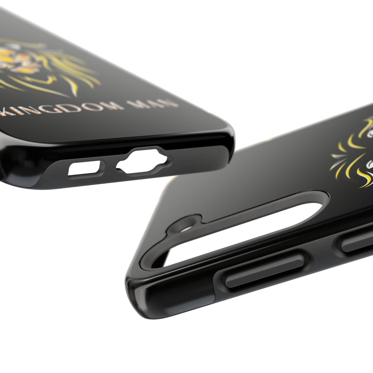 Kingdom Man (White-Gold Label) Tough Phone Case BLACK