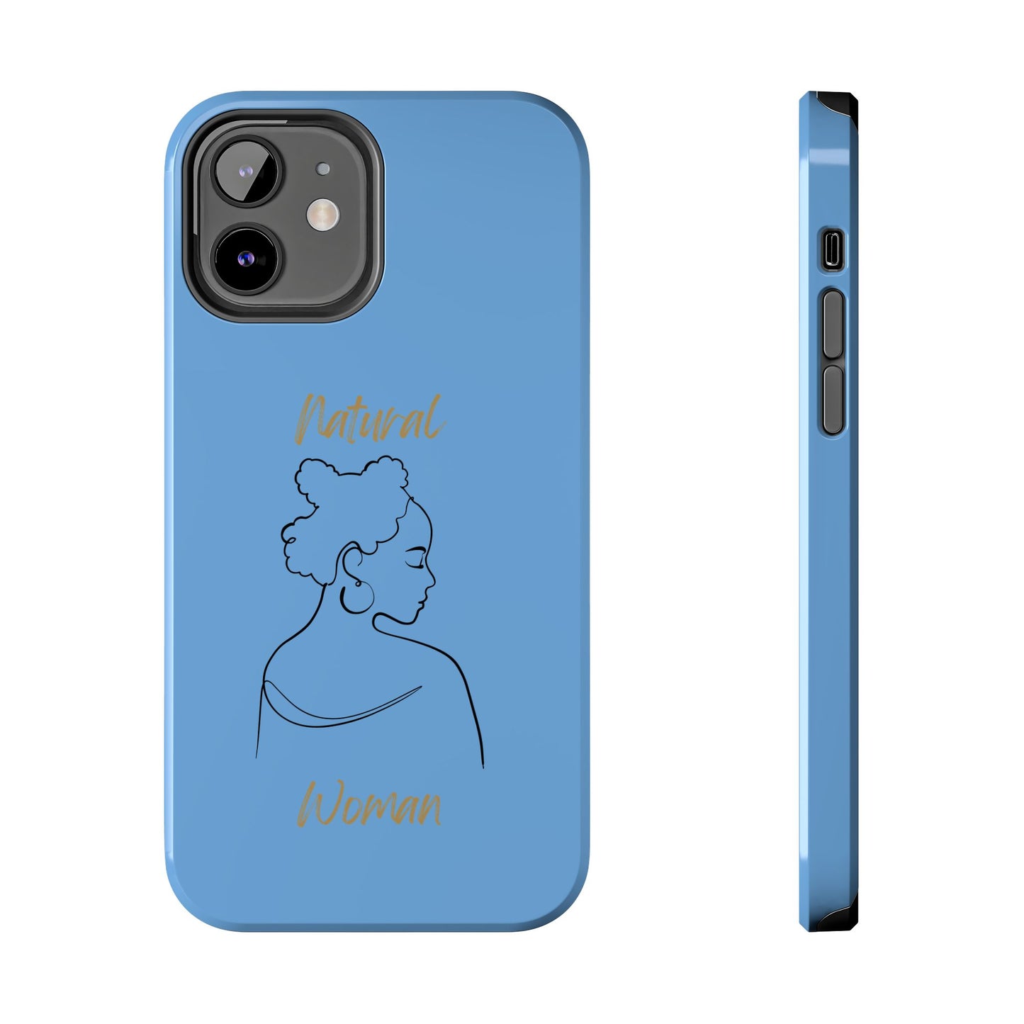 Natural Woman Twists (BL) Tough Phone Cases LIGHT BLUE