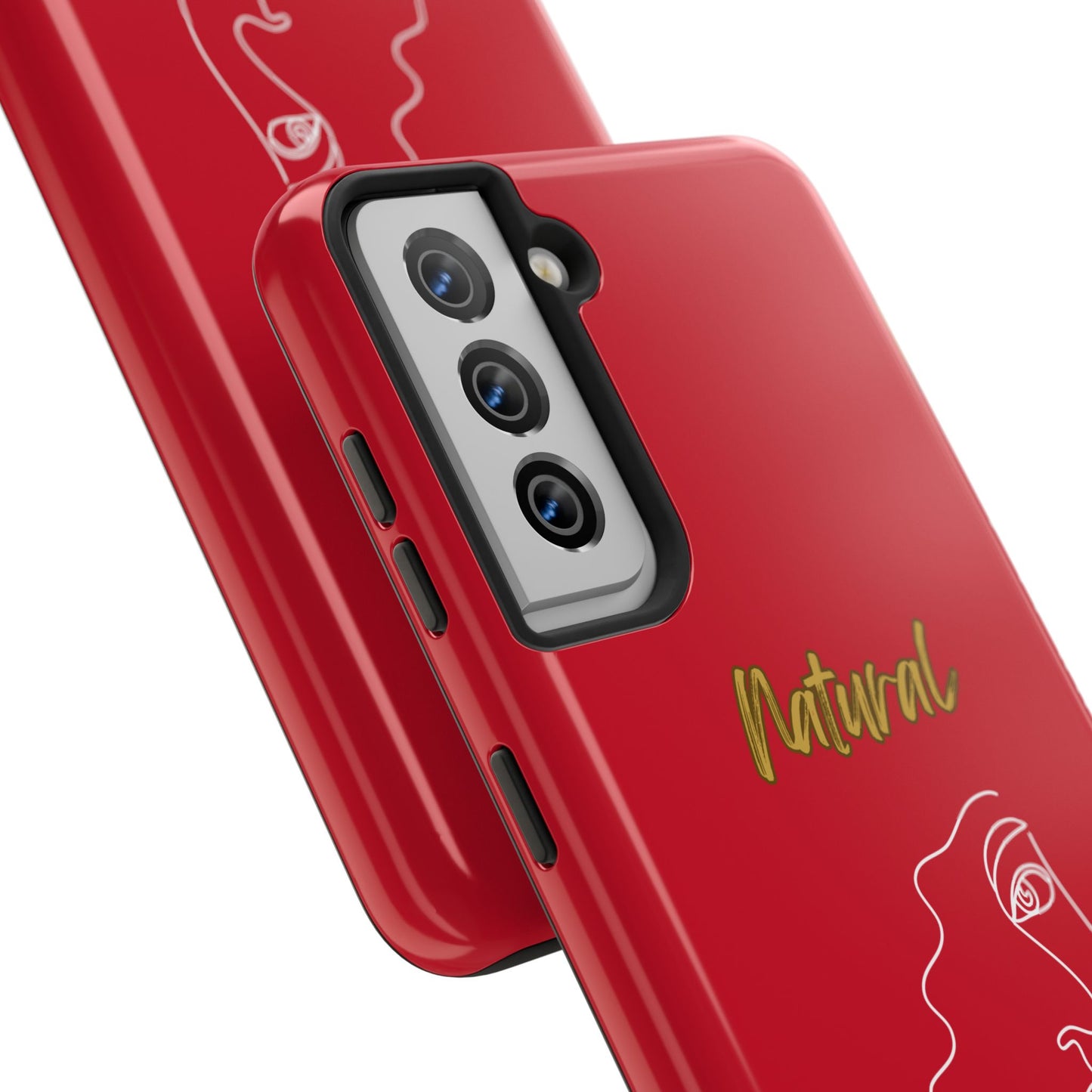 Natural Woman Peekaboo (WL)Tough Phone Cases DARK RED