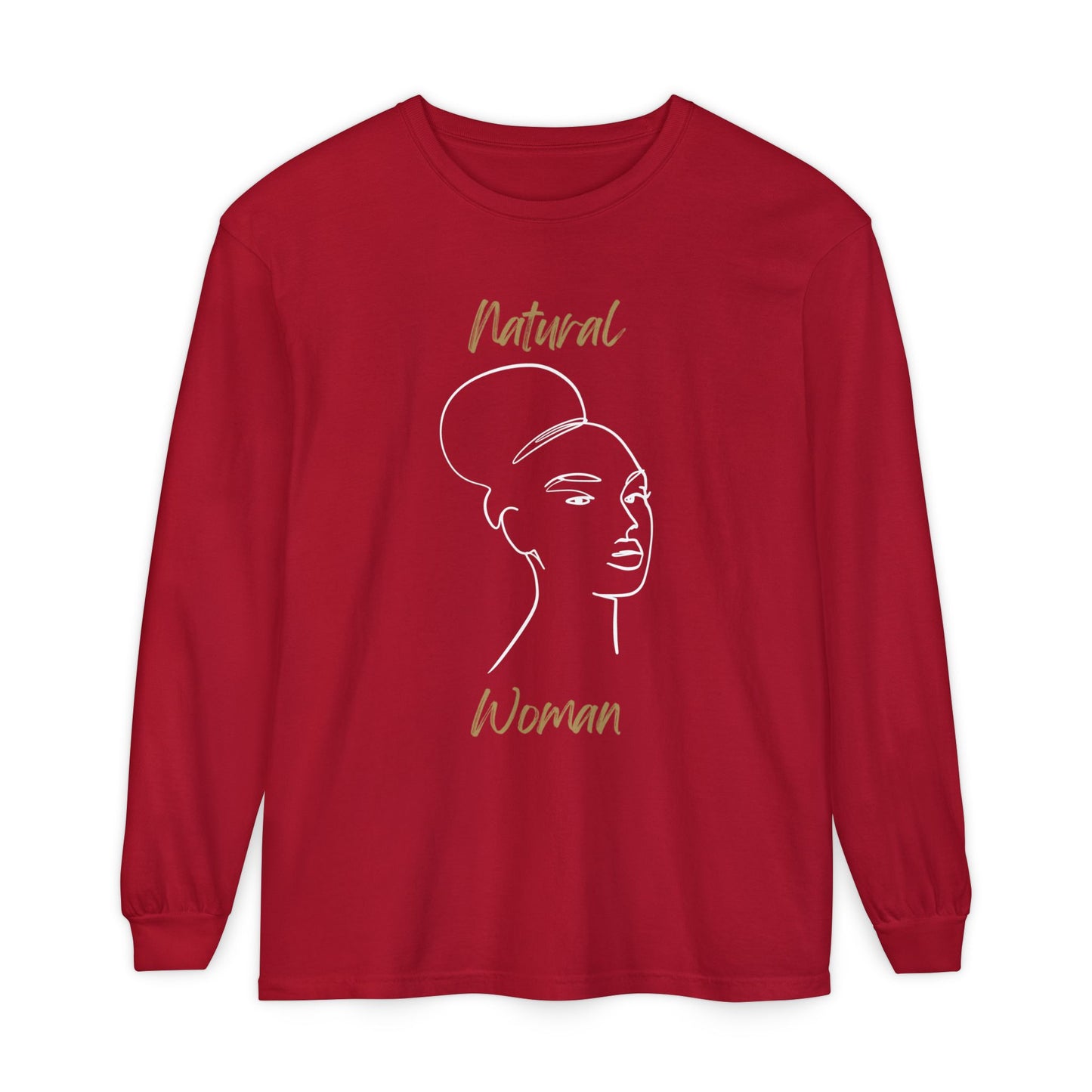 Natural Woman Hair Up (WL) Long Sleeve T-Shirt