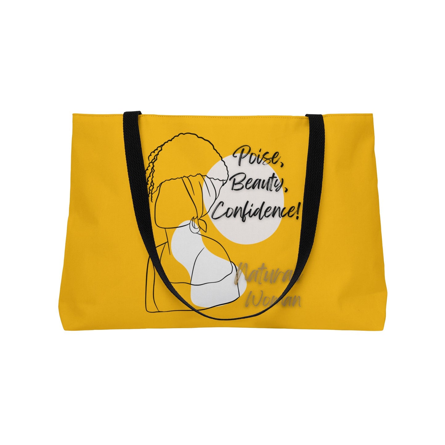 Natural Woman Puff (BL) Weekender Tote Bag YELLOW