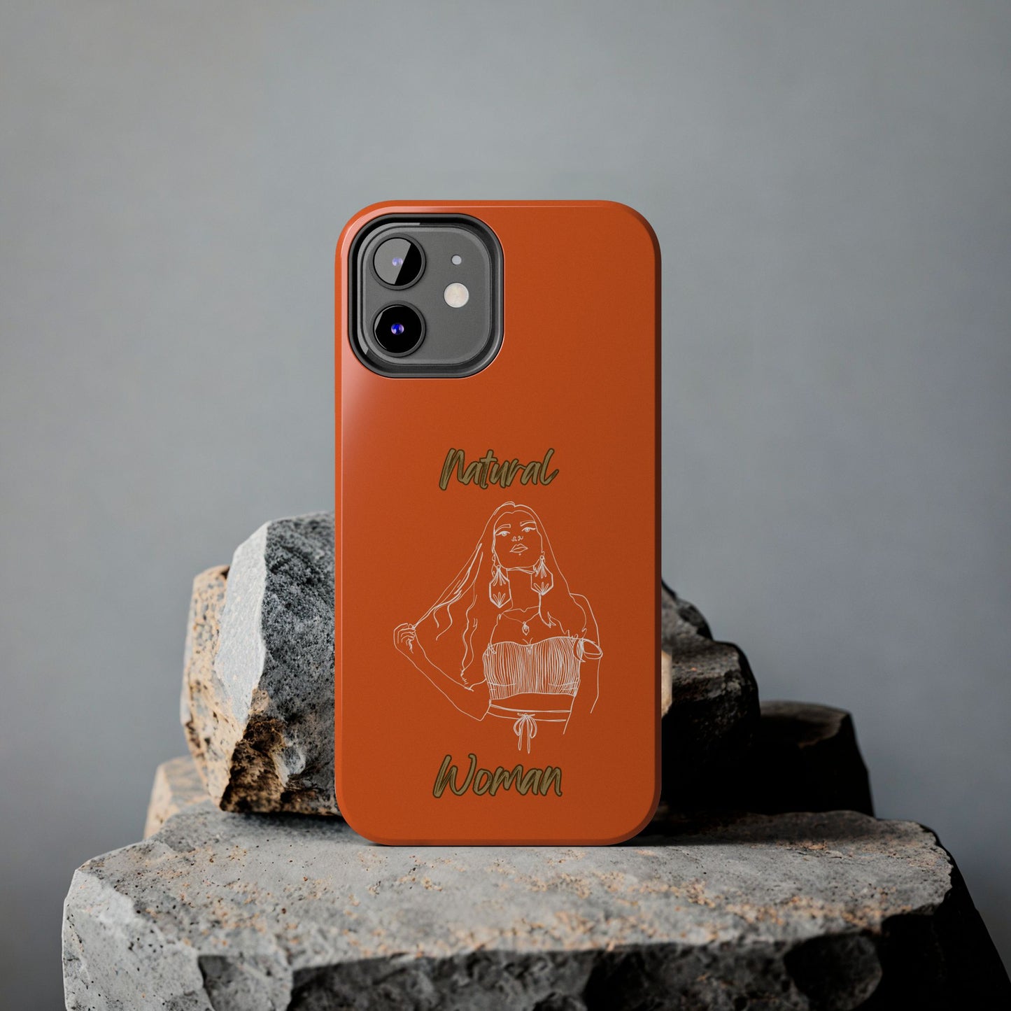 Natural Woman Thinking (WL)Tough Phone Cases ORANGE