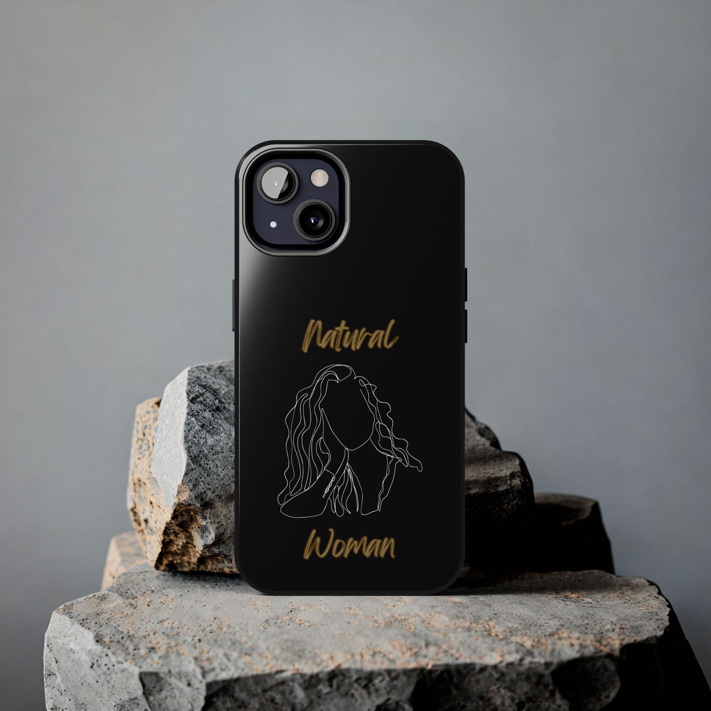 Natural Woman Relaxed (WL) Tough Phone Cases BLACK