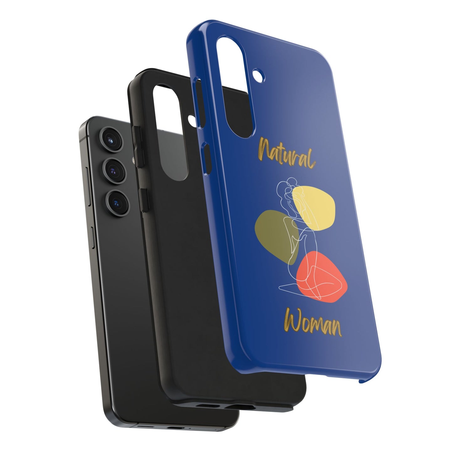 Natural Woman Colorful Pose (WL)Tough Phone Cases DARK BLUE