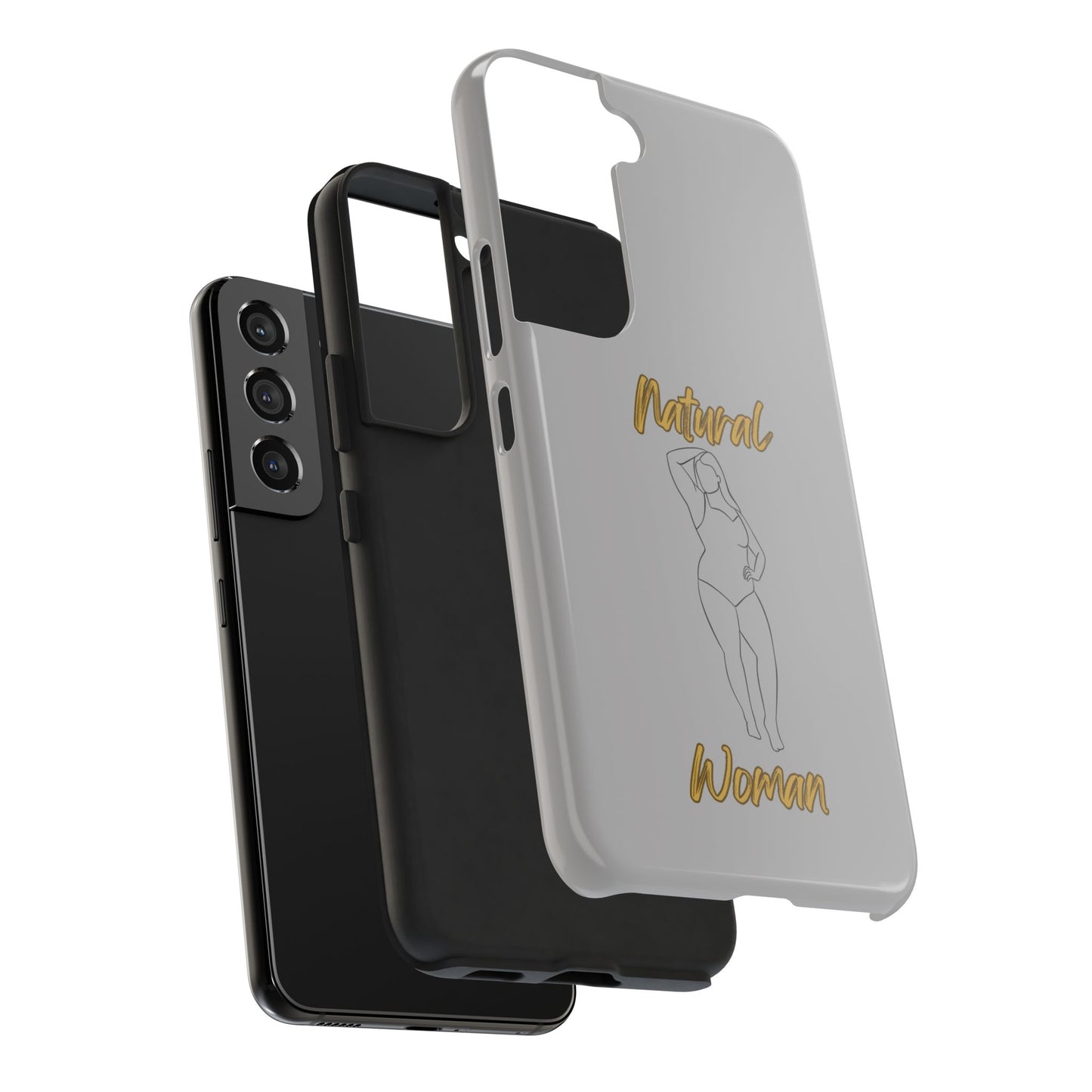 Natural Woman Looking Good (BL)Tough Phone Cases LIGHT GREY