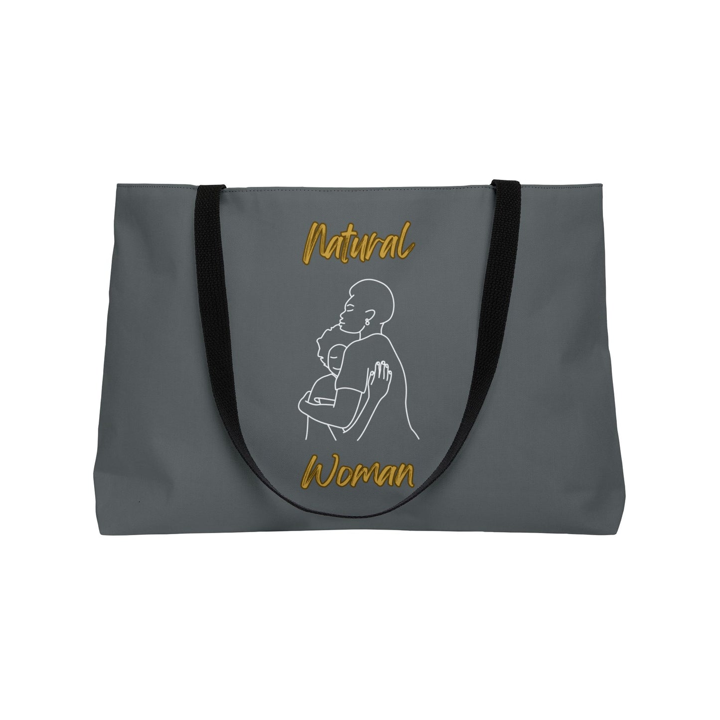 Natural Woman Safe With Momma (WL) Weekender Tote Bag DARK GREY